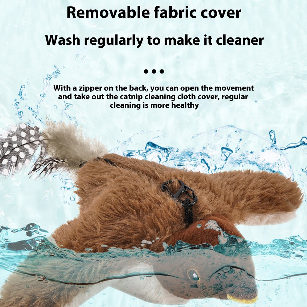 Interactive Flying Bird Cat Toy for Indoor Bored Cats