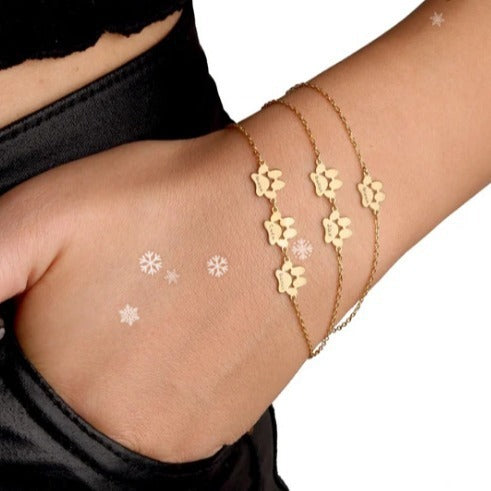 Engraved Pet Paw Bracelet – A Heartfelt Keepsake for Pet Lovers
