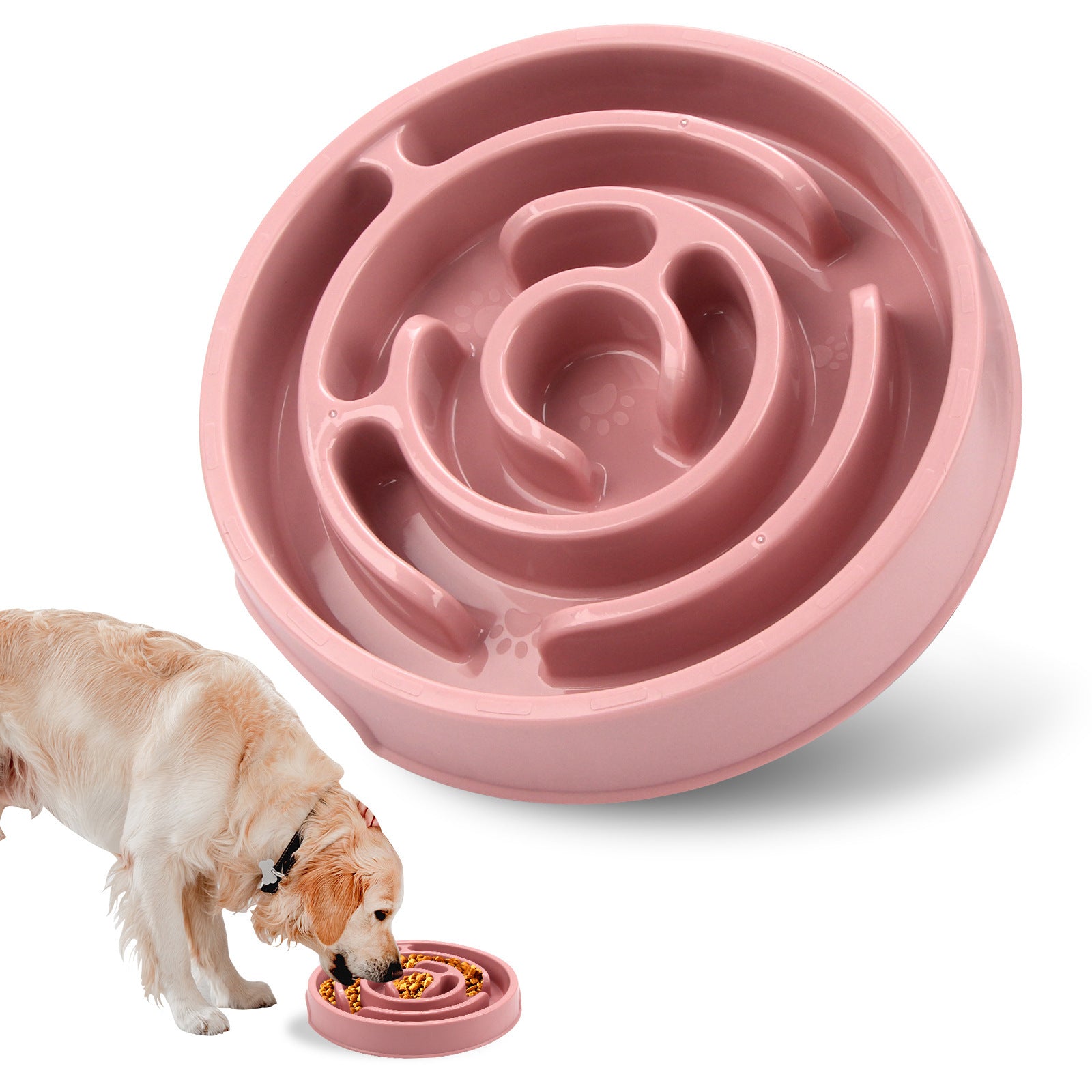 Silicone Slow Feeder Dog Bowl for Healthy Chewing & Digestion