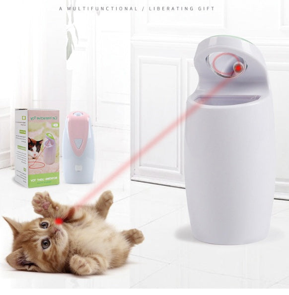 Smart LED Laser Toy for Cats – USB Rechargeable Interactive Fun