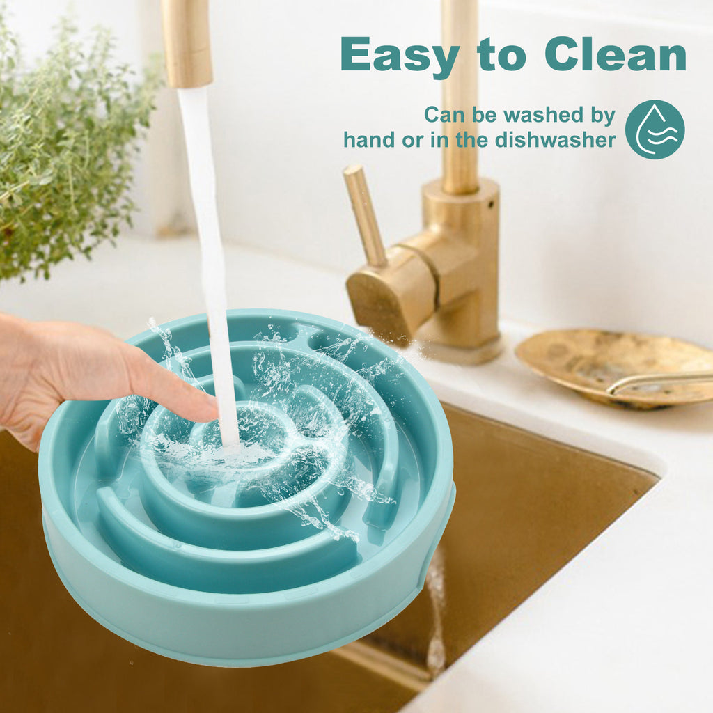 Silicone Slow Feeder Dog Bowl for Healthy Chewing & Digestion