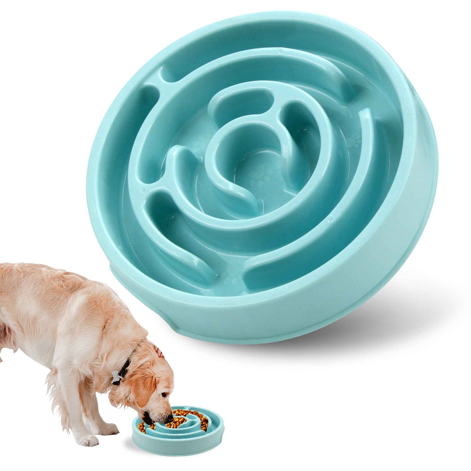 Silicone Slow Feeder Dog Bowl for Healthy Chewing & Digestion