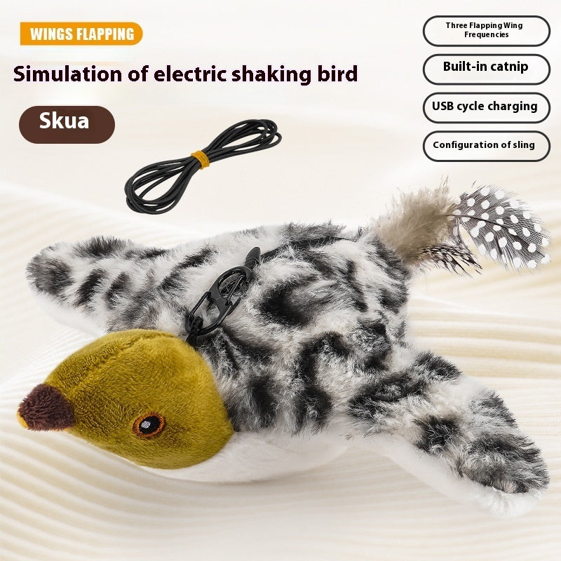 Interactive Flying Bird Cat Toy for Indoor Bored Cats