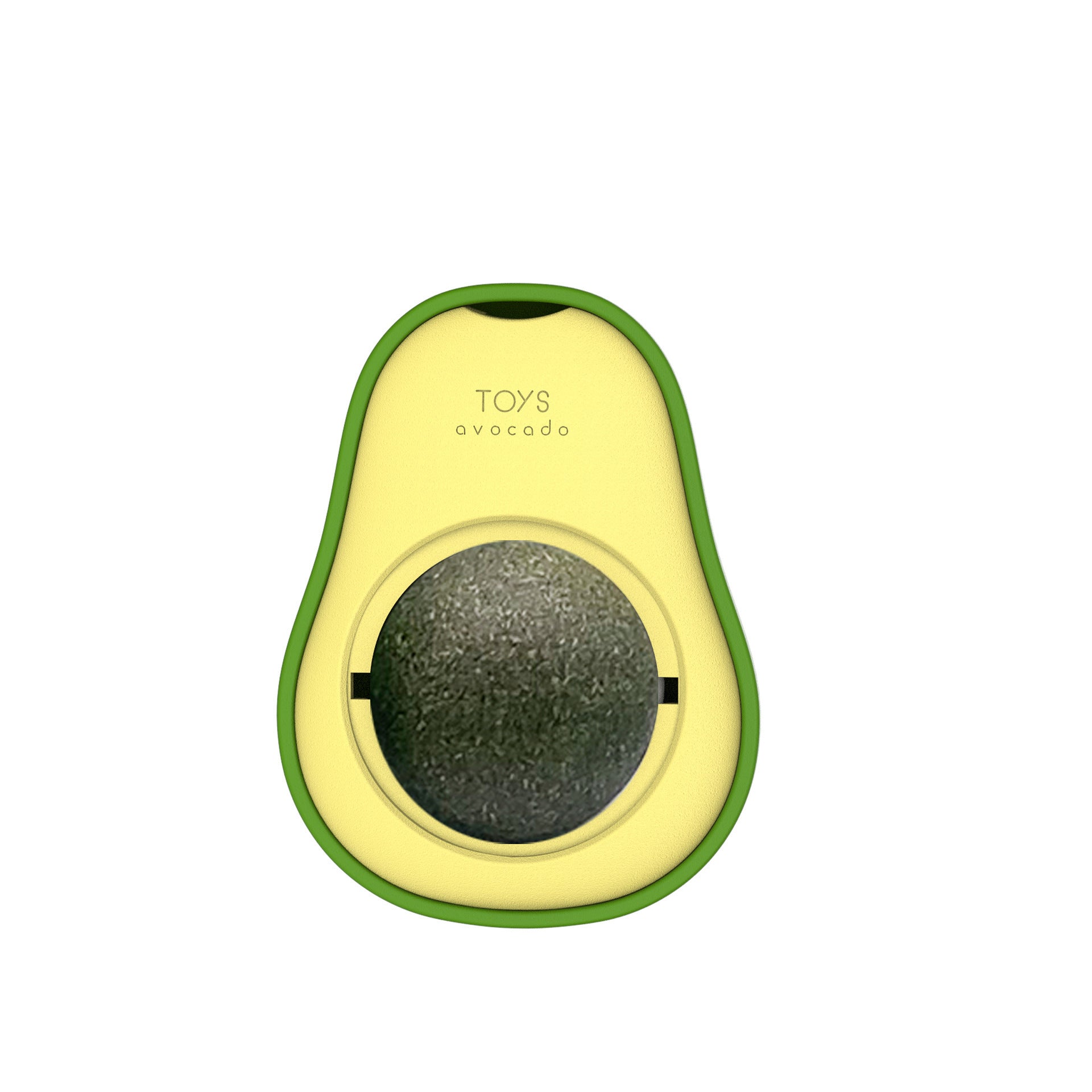 Interactive Avocado Cat Toy with Mint – Self-Healing 360° Rotating Ball