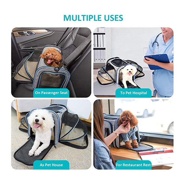 Soft-Sided Airline-Approved Pet Carrier with Expandable Design