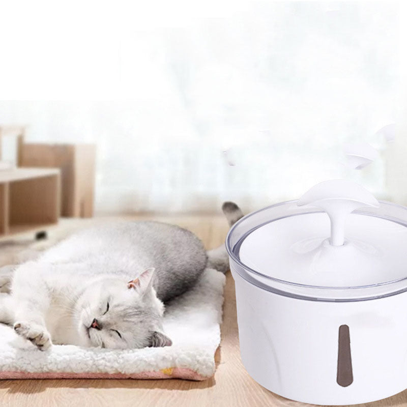 LED-Enhanced Automatic Pet Water Fountain for Pets