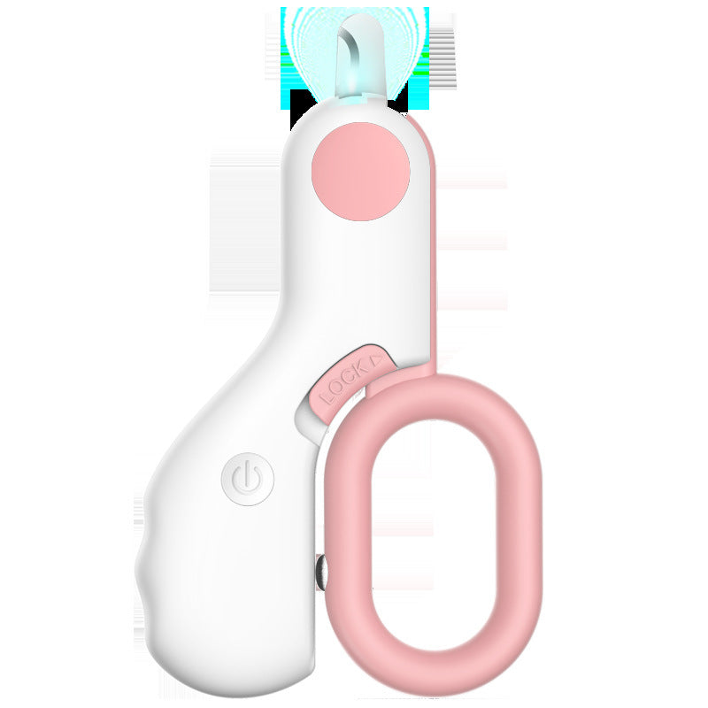 LED Illuminated Pet Nail Trimmer — Silent & Safe