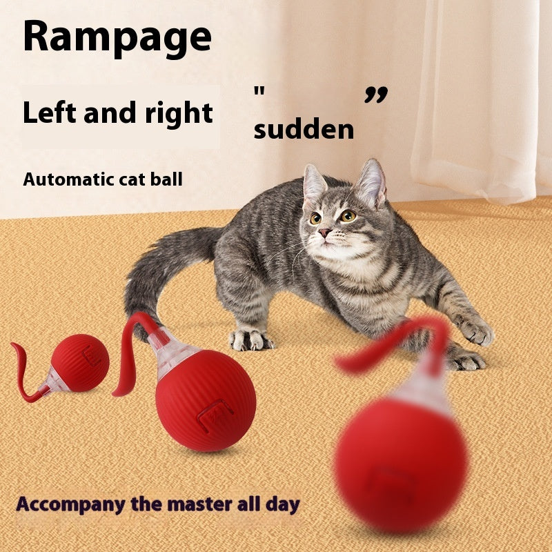 Interactive Cat Toy Ball – Self-Rolling Chasing Toy for Cats