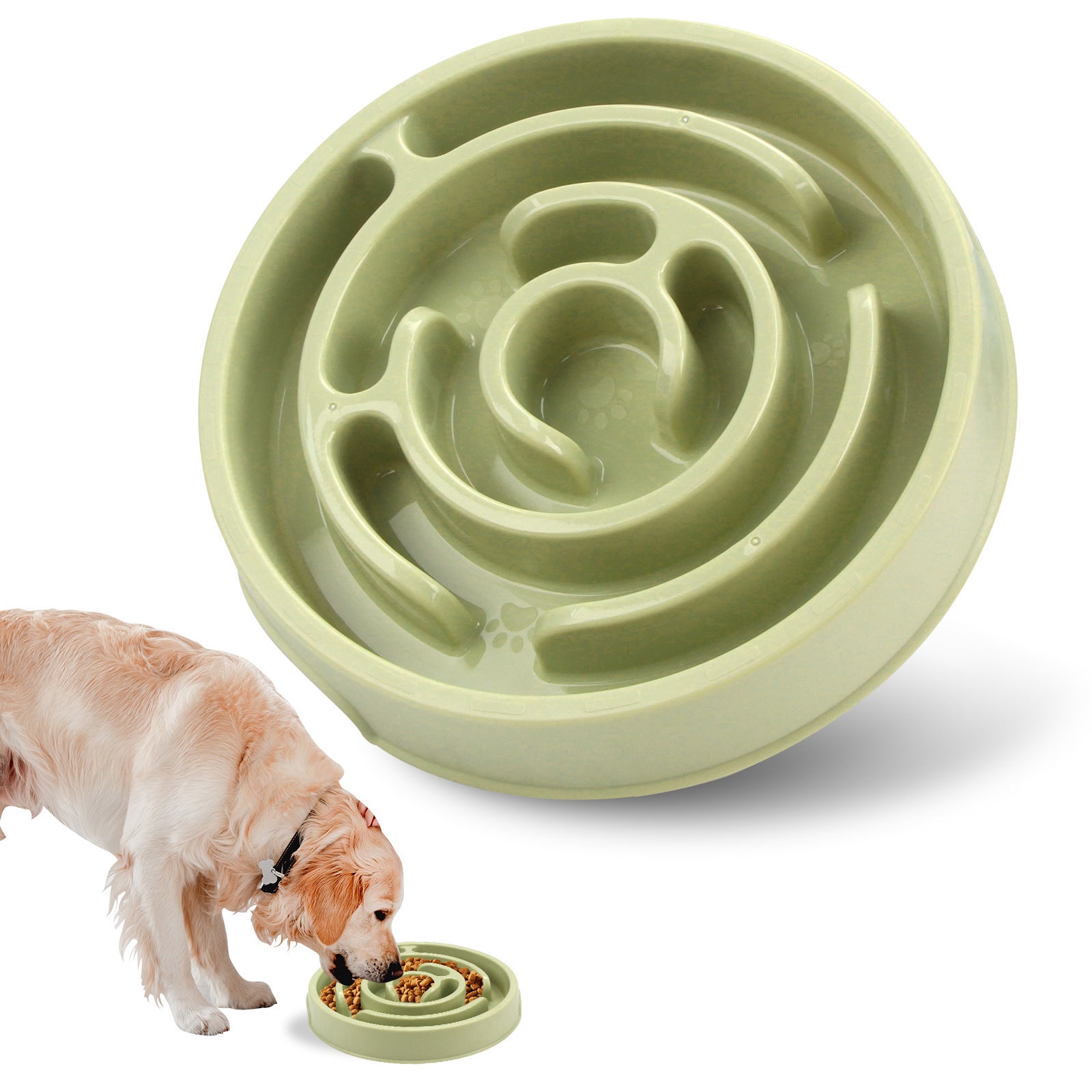 Silicone Slow Feeder Dog Bowl for Healthy Chewing & Digestion