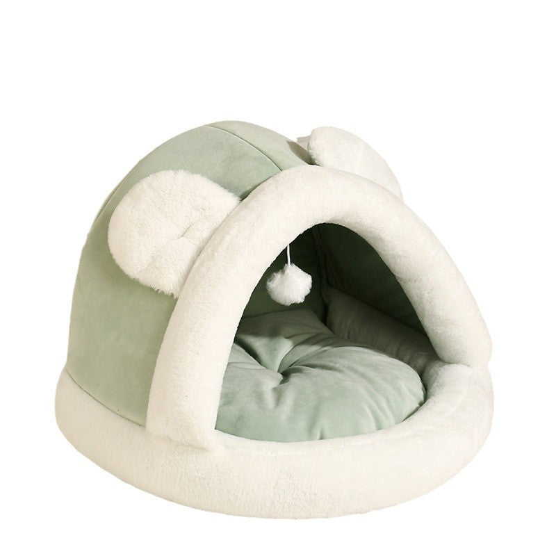 Cozy Pet Tent Cave Bed for Cats and Small Dogs