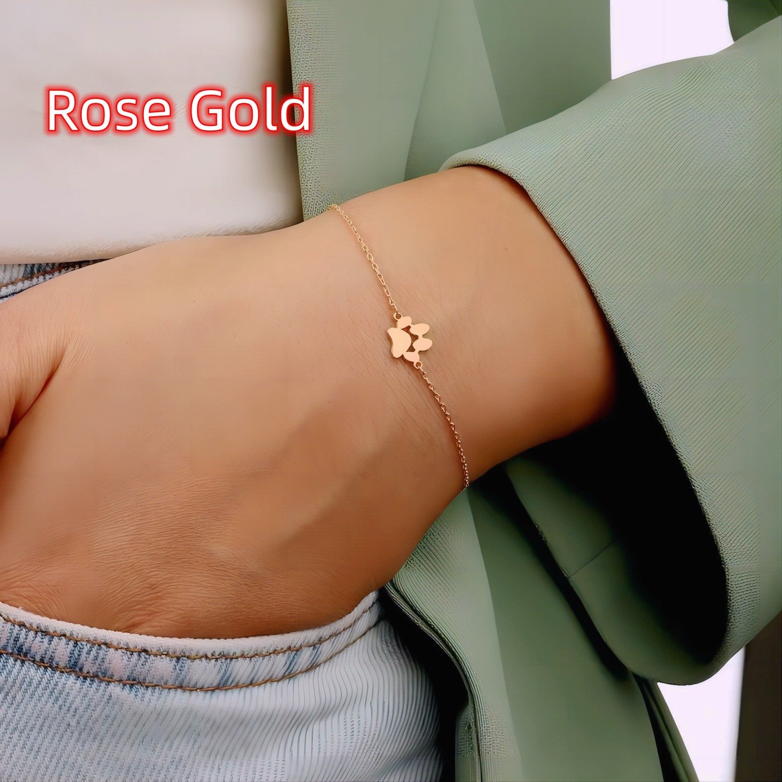 Engraved Pet Paw Bracelet – A Heartfelt Keepsake for Pet Lovers