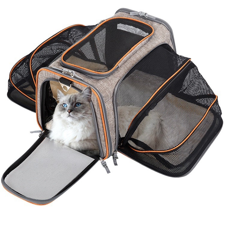 Soft-Sided Airline-Approved Pet Carrier with Expandable Design